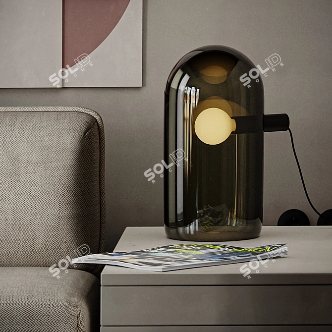 Modern Bub Table Lamp by BLU DOT 3D model image 2