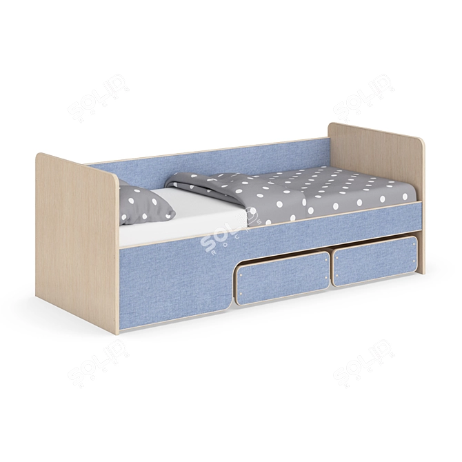 Modular Children's Bed - Legenda K40A 3D model image 1