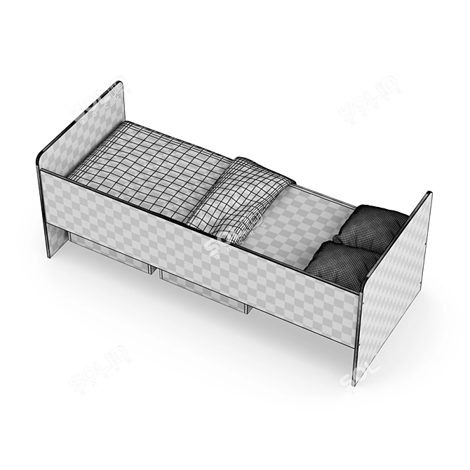 Modular Children's Bed - Legenda K40A 3D model image 5