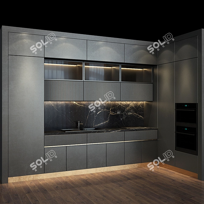 Complete Kitchen Set 53: Modern & Functional 3D model image 1