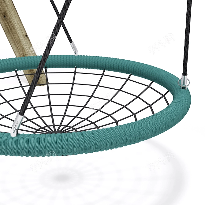 Richter Cradle Nest: The Ultimate Outdoor Swing! 3D model image 2