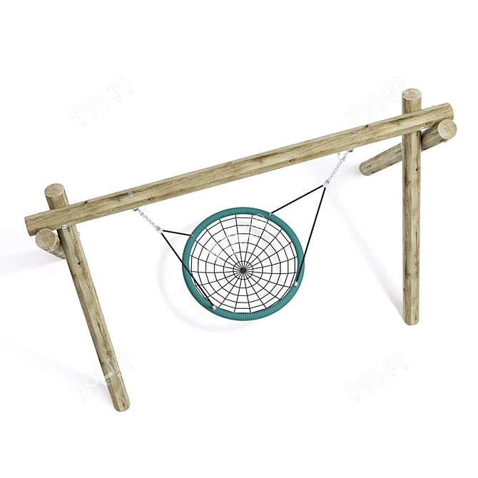 Richter Cradle Nest: The Ultimate Outdoor Swing! 3D model image 3