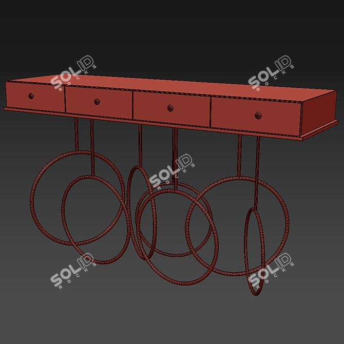 Burlesque Console: Elegant and Seductive 3D model image 3