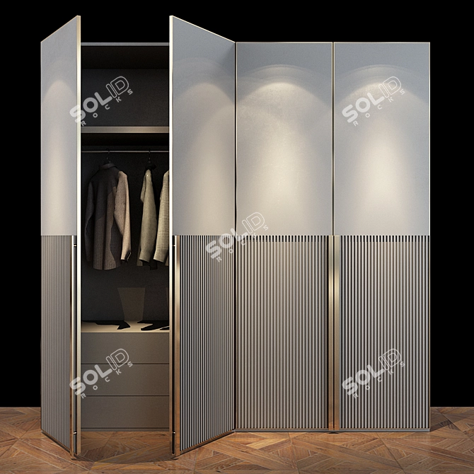 Modern Storage Solution: Cabinet Furniture 032 3D model image 1