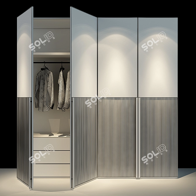 Modern Storage Solution: Cabinet Furniture 032 3D model image 2