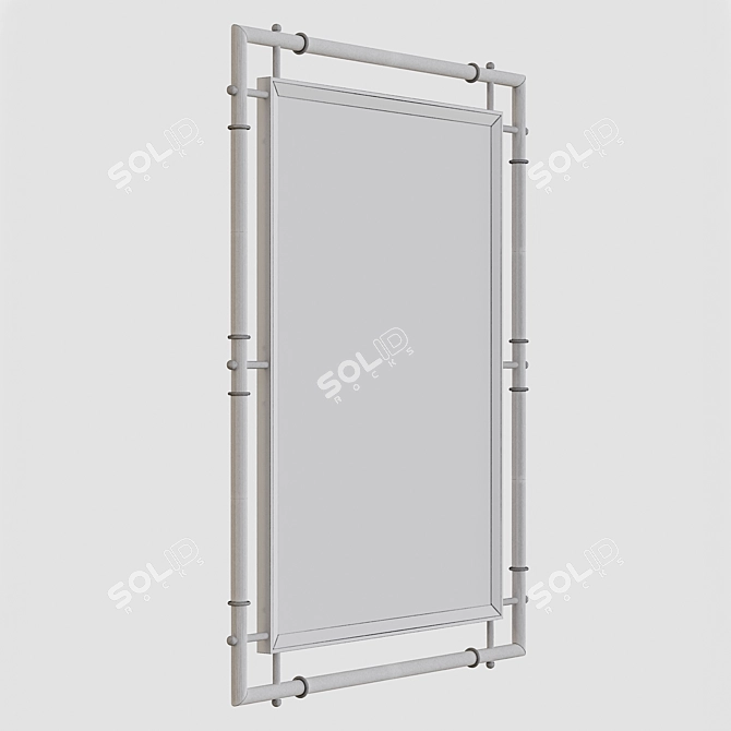 Atlanta Brass Mirror 3D model image 4