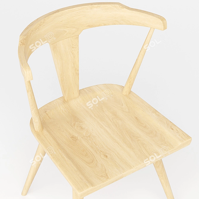 Modern Ruthie Dining Chair 3D model image 4