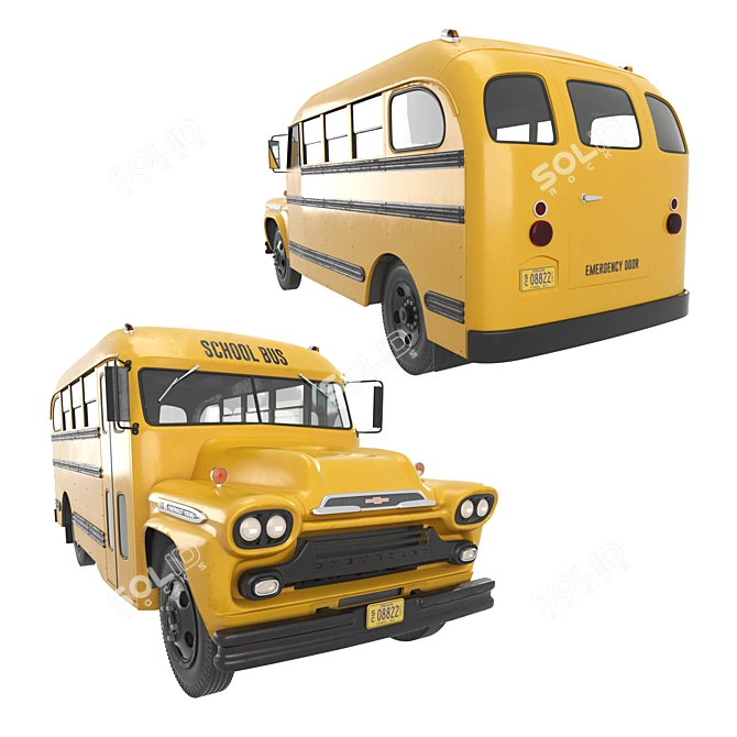 Chevrolet Viking School Bus: Spacious & Reliable 3D model image 2