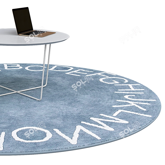 Elegant Circle Rugs | No. 151 3D model image 2