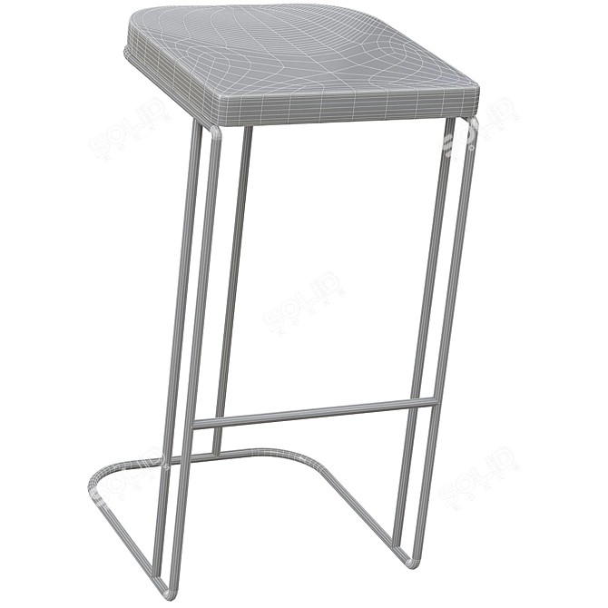 Sedis Stool: Low, Bar, High 3D model image 3