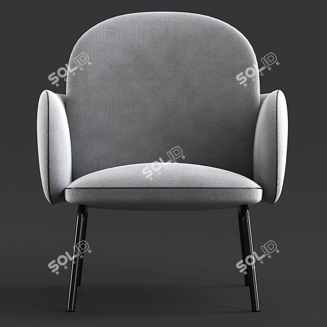 Shaftsbury 20 Armchair: Modern Comfort at its Finest 3D model image 2