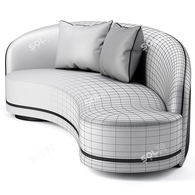 Mouna: Premium Sofa and Chair 3D model image 5