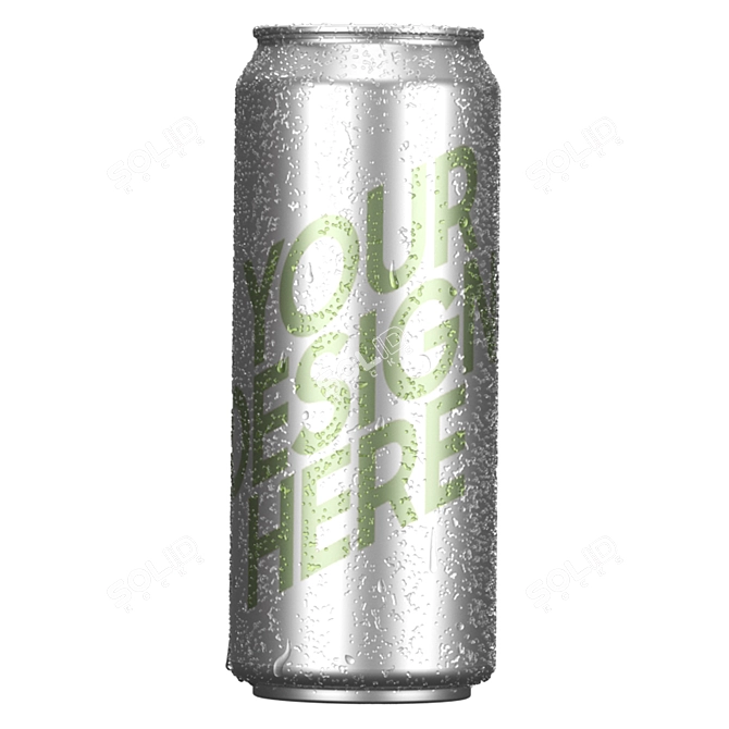 Metal Can for Beverages 3D model image 2