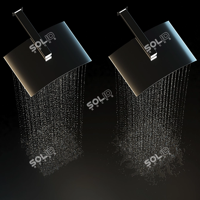 Eco-Friendly Double Walk Rain Shower 3D model image 3