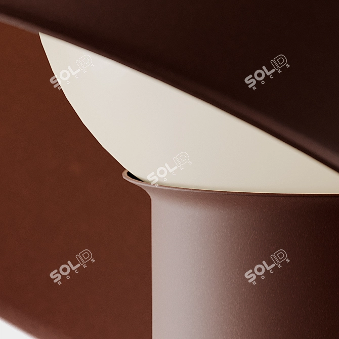 Elegant Pivot LED Table Lamp 3D model image 2