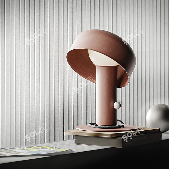 Elegant Pivot LED Table Lamp 3D model image 3