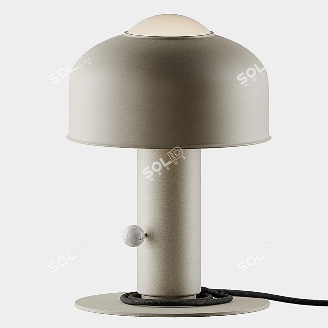 Elegant Pivot LED Table Lamp 3D model image 4