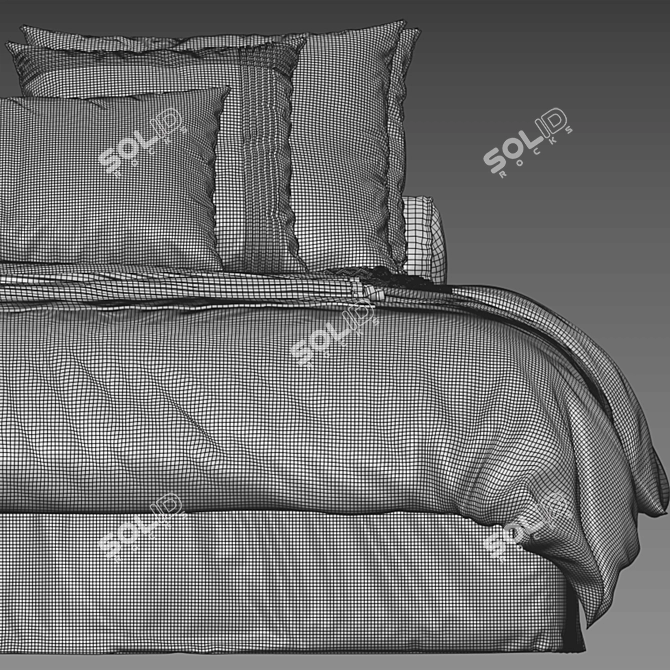 Scandinavian Dream Bed 3D model image 5