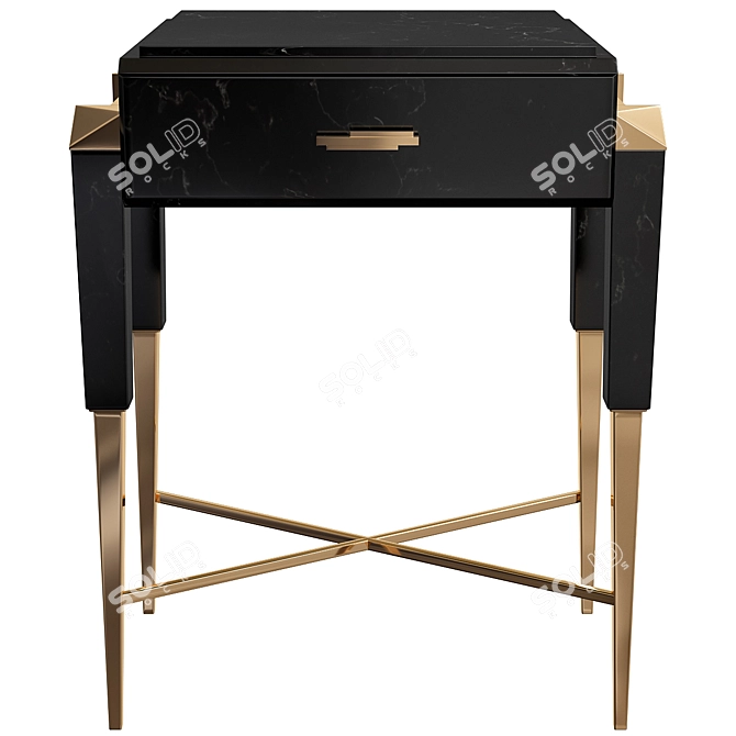 Sleek Spear Side Table 3D model image 1