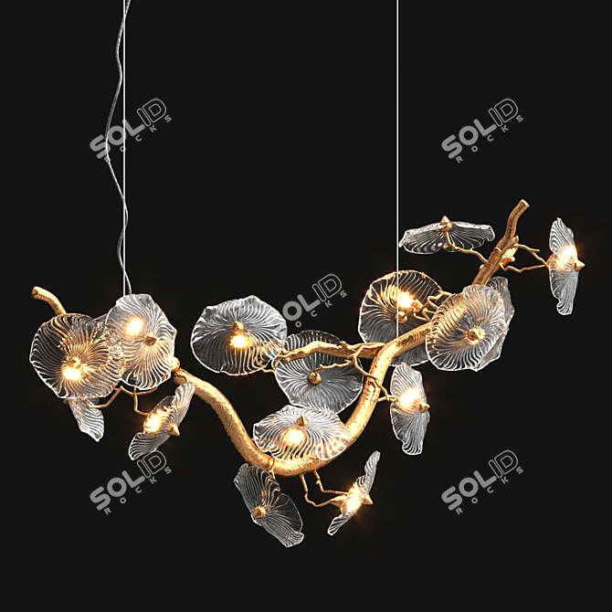 SERIP Nenufar Horizontal Chandelier 3D model image 2