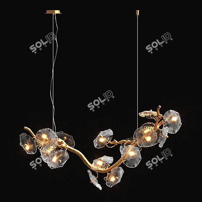 SERIP Nenufar Horizontal Chandelier 3D model image 3