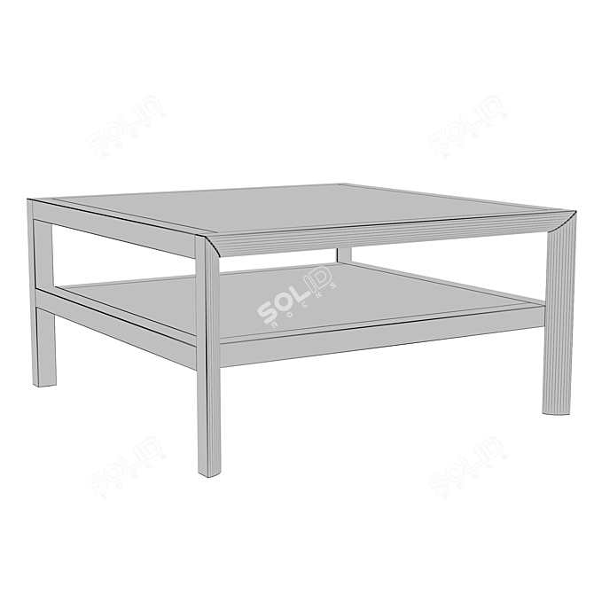 Dantone Square Coffee Table - Modern Design for Stylish Living 3D model image 3