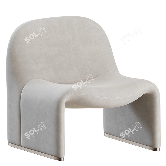 Sleek Alky Armchair: Piretti x Artifort 3D model image 1