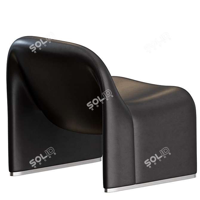 Sleek Alky Armchair: Piretti x Artifort 3D model image 5