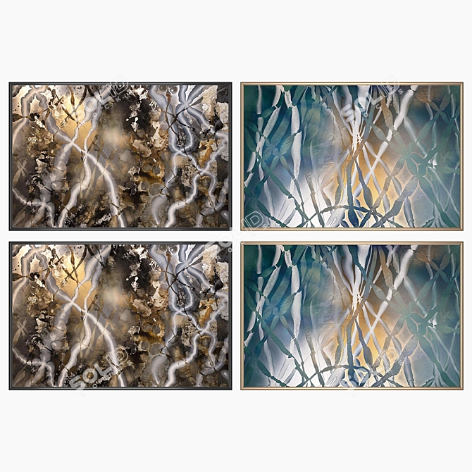 Elegant Wall Art Set 3D model image 2