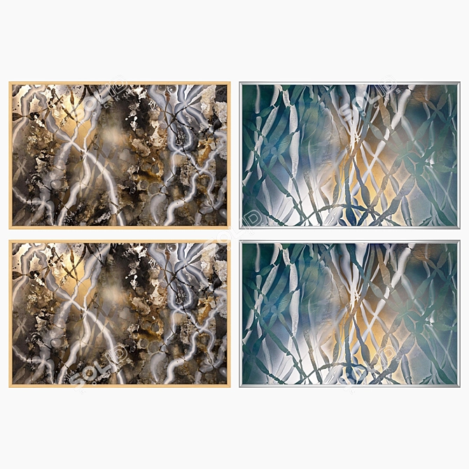 Elegant Wall Art Set 3D model image 3