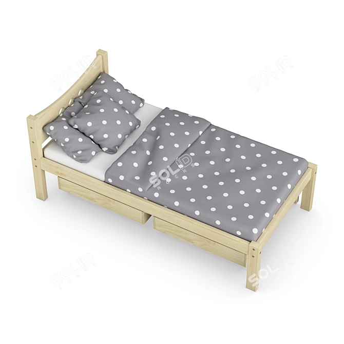 Legenda KM21A Kids Bed Set 3D model image 3