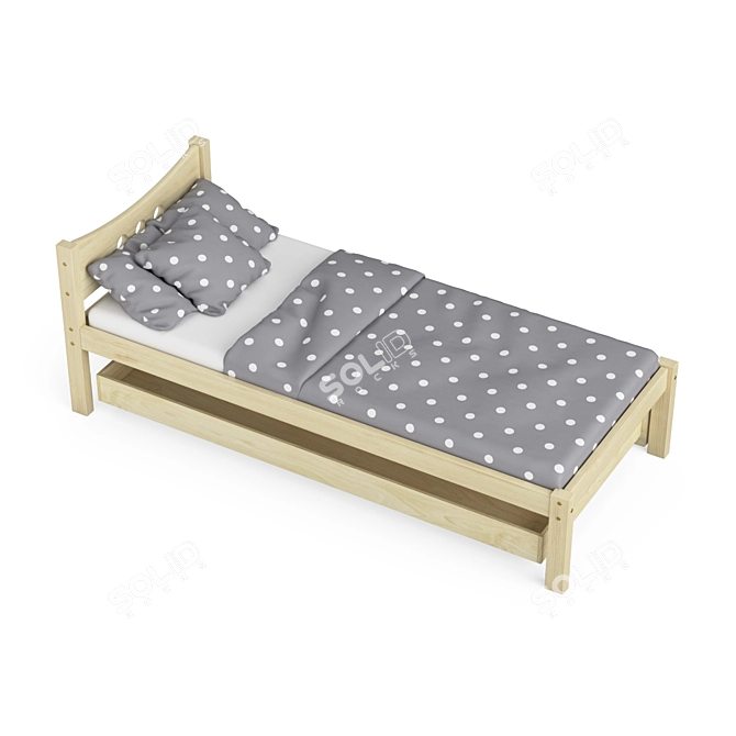 Legenda KM21B Youth Bed with YM02 Storage 3D model image 3