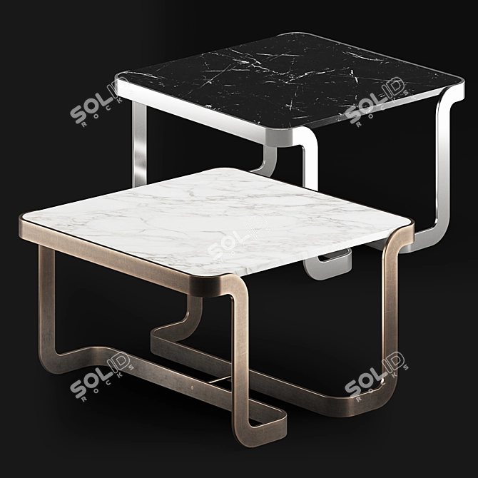 Modern T3 Mathus Coffee Table 3D model image 1