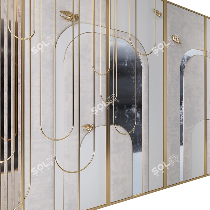 Elegant Decor Panel for Interior 3D model image 2