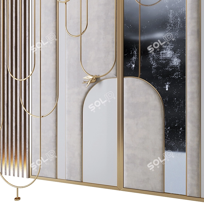 Elegant Decor Panel for Interior 3D model image 4