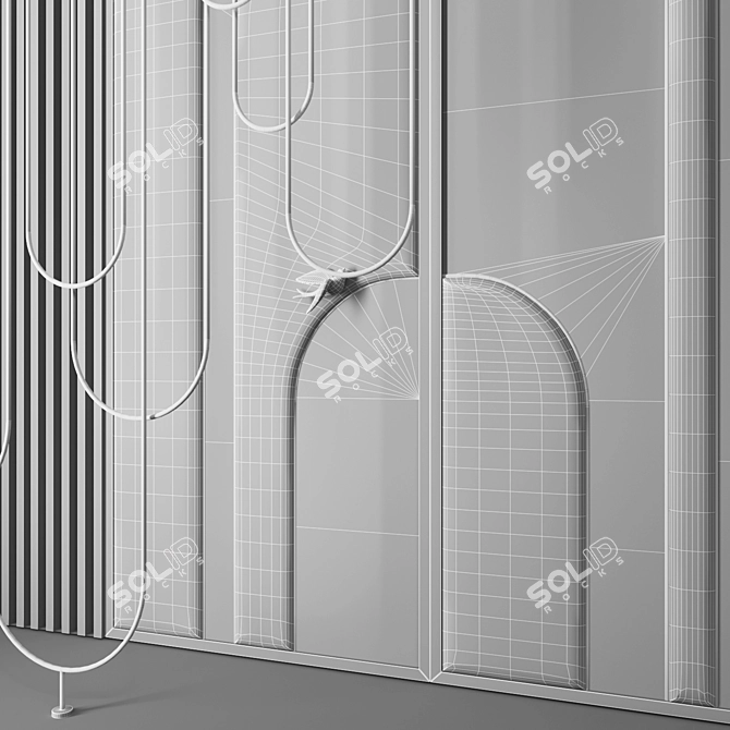 Elegant Decor Panel for Interior 3D model image 5