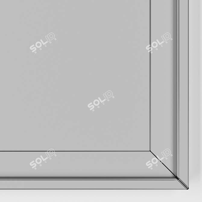 Minimalist Black Frame Picture Set 3D model image 2