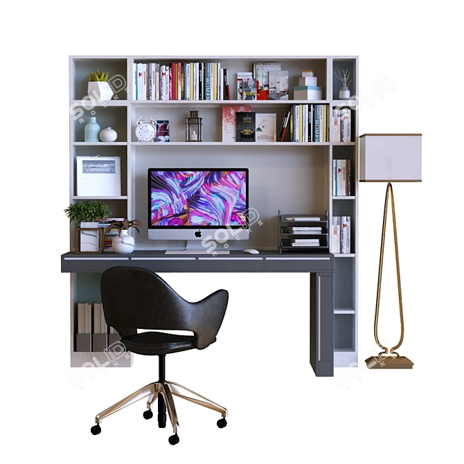 Versatile Workstation for Productivity 3D model image 5