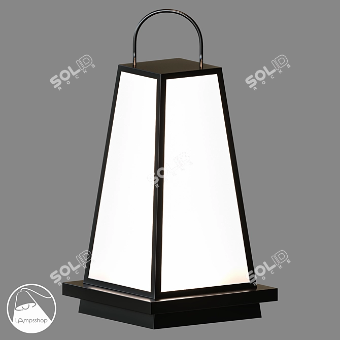 Modern Outdoor Street Lamp 3D model image 1