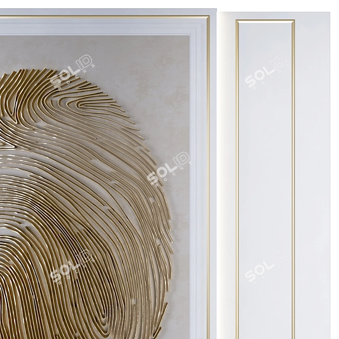 Elegant Decorative Panel for Modern Interiors 3D model image 3