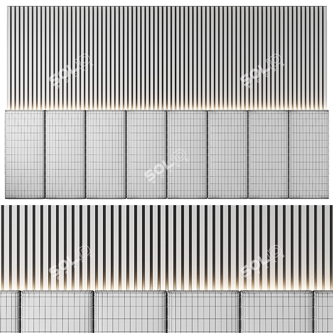 Decorative Wall Panel (3000x5000mm) 3D model image 3