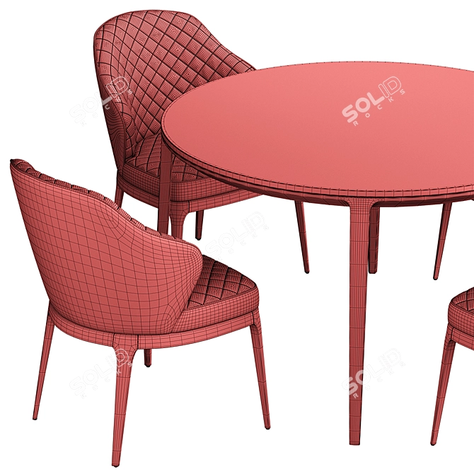 DEAN Chair Table: Stylish and Functional 3D model image 5