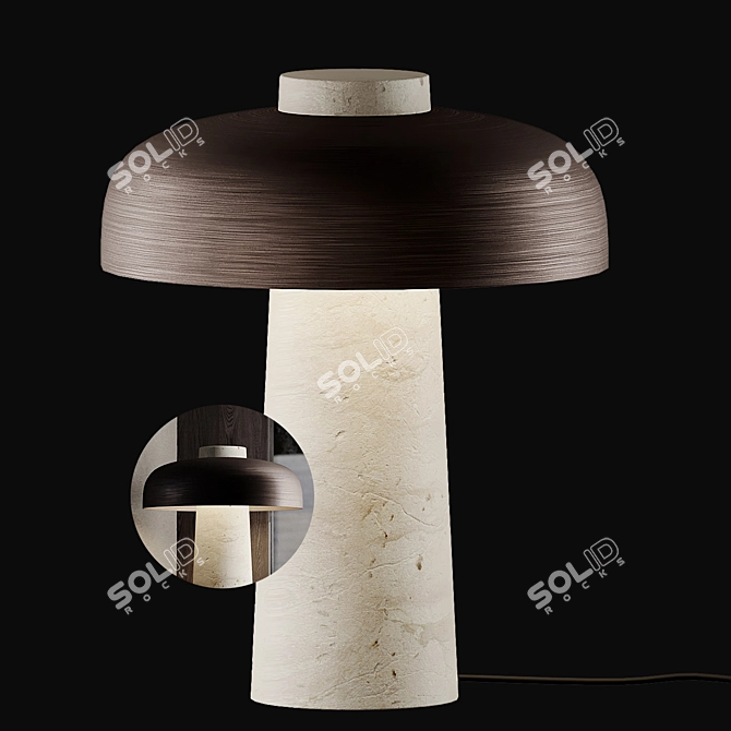 Modern Reversible Table Lamp 3D model image 1