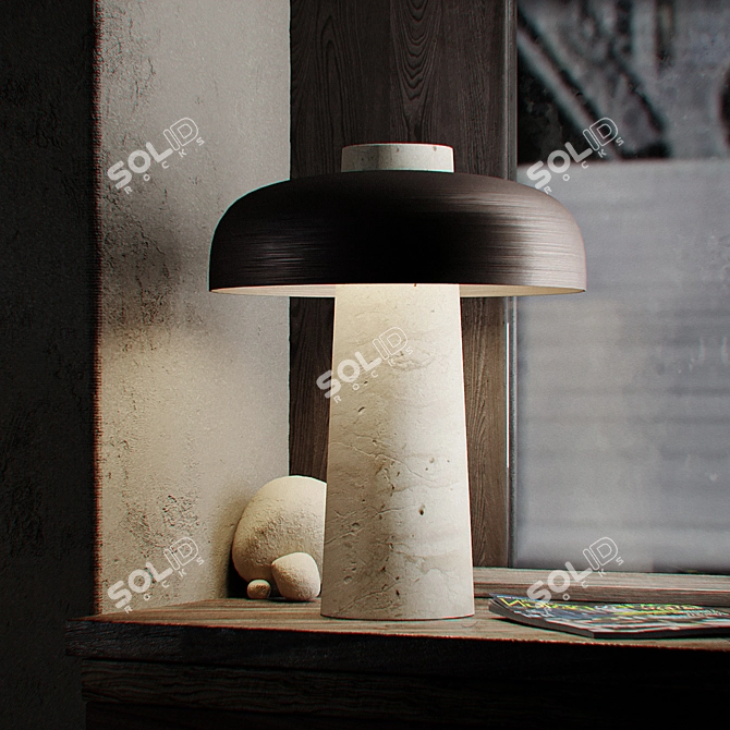 Modern Reversible Table Lamp 3D model image 3