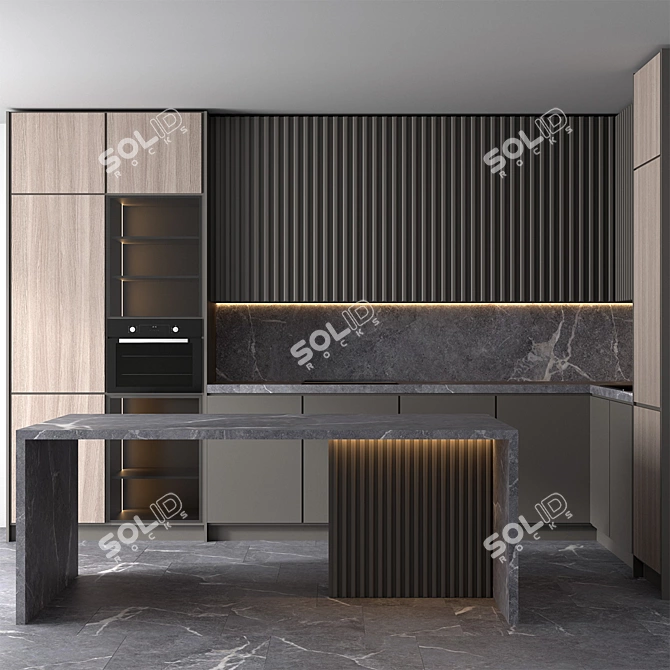 Stylish Kitchen Set for Every Home 3D model image 1