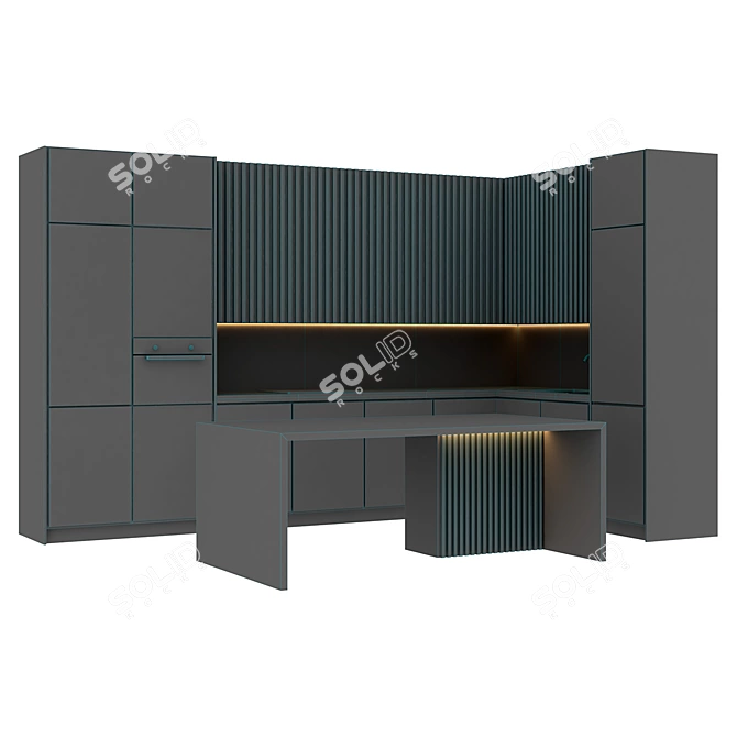 Stylish Kitchen Set for Every Home 3D model image 4