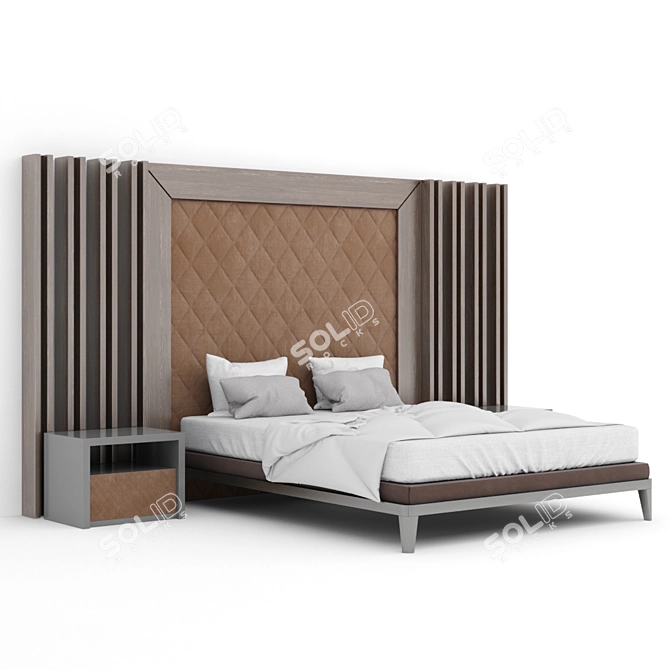 Elegant Dream Bed Set 3D model image 2