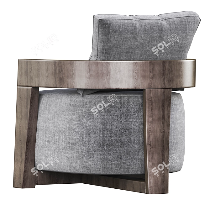 CINDY Armchair in Jesse Grey 3D model image 3