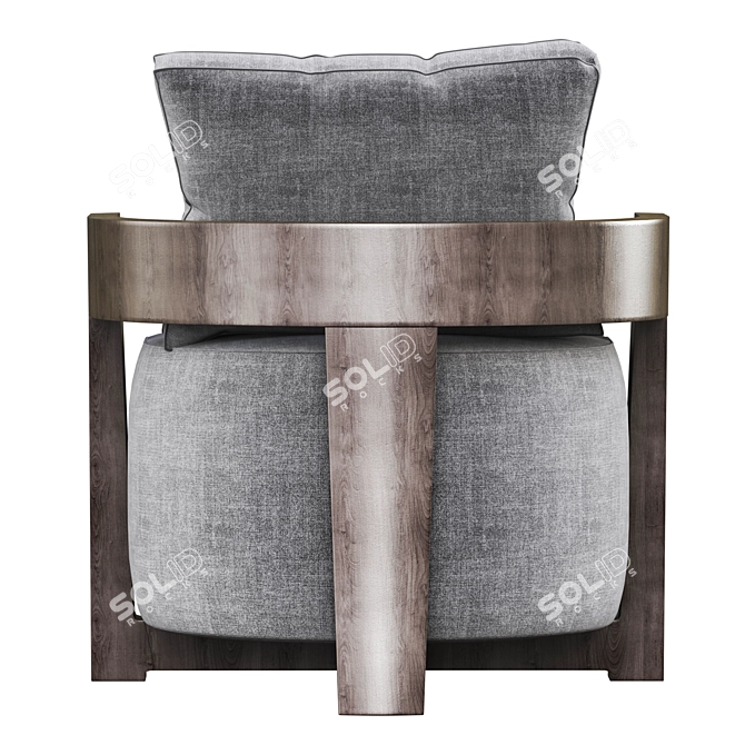 CINDY Armchair in Jesse Grey 3D model image 4