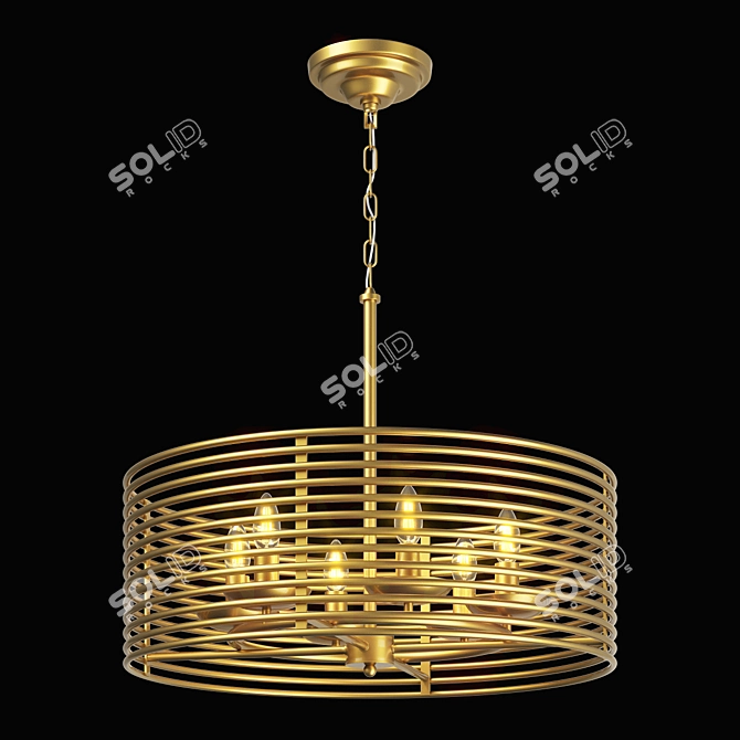 Zeta Lightstar Pendant Chandelier 3D model image 1